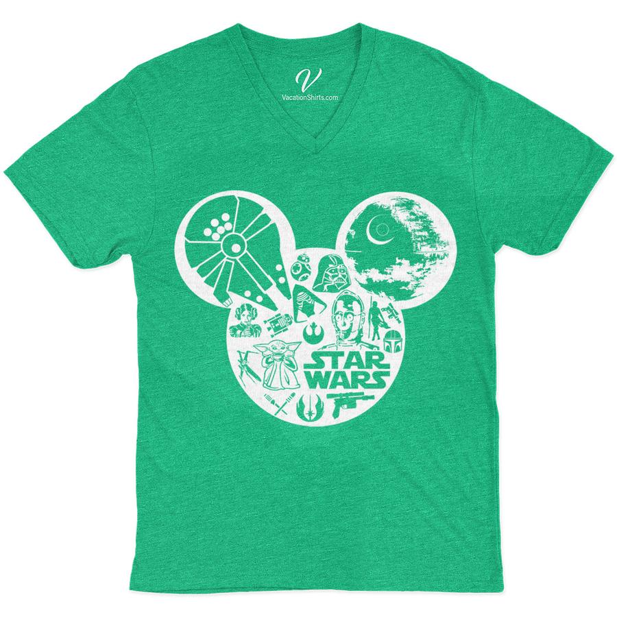 Star wars fashion mickey mouse shirt