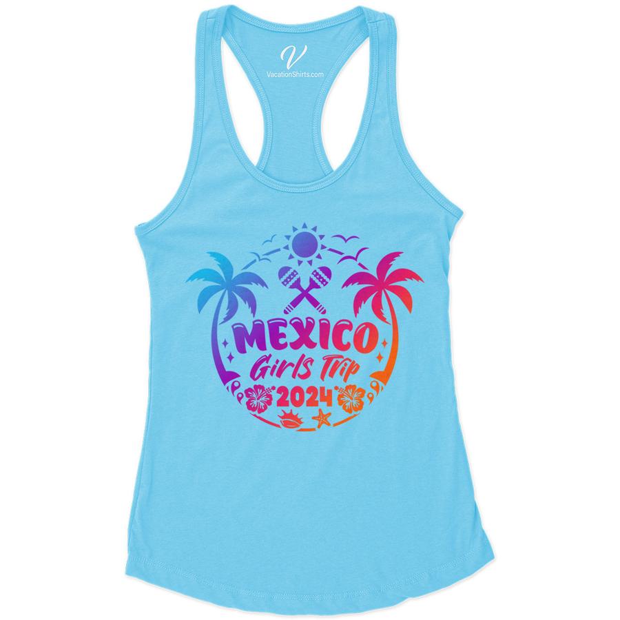 Mexico 2024 Girls Trip Tee - Stylish Vacation Apparel