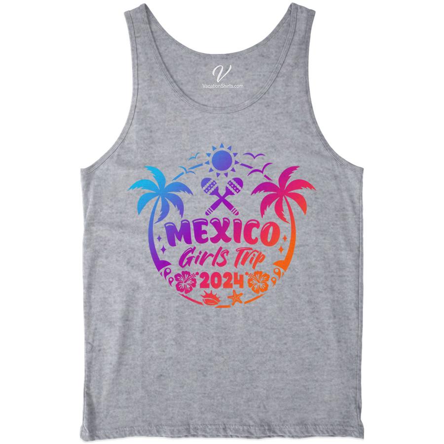 Mexico 2024 Girls Trip Tee - Stylish Vacation Apparel